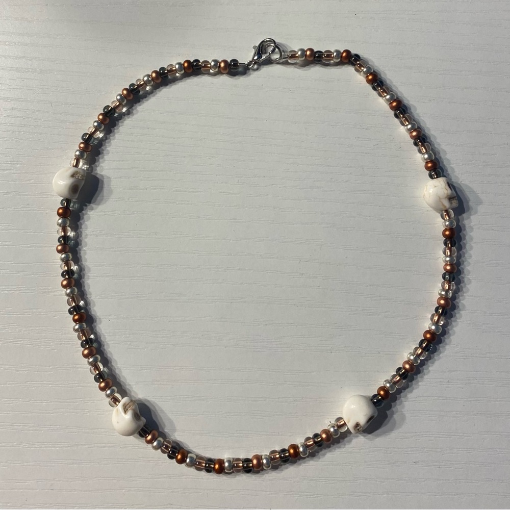 Skull Beaded Necklace